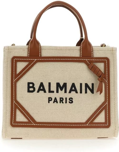 balmain b-army small shopping bag