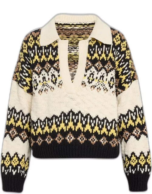 Landry V-Neck Wool Sweater