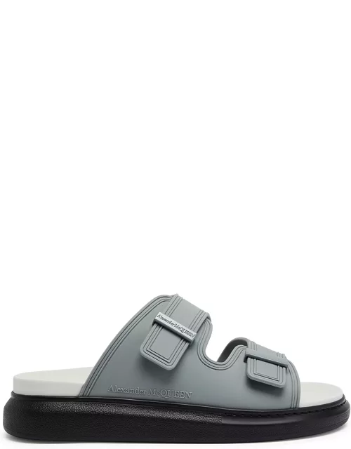 Alexander McQueen Hybrid Slide Rubber Sandals - Grey