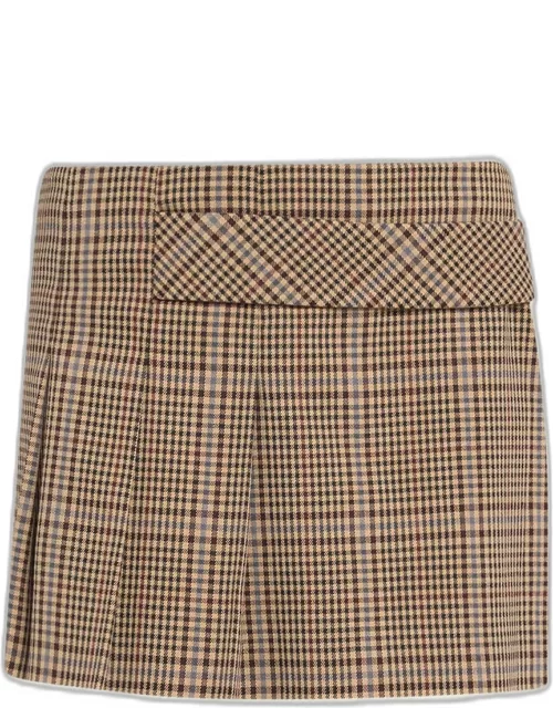 The Collegiate Pleated Plaid Mini Skirt