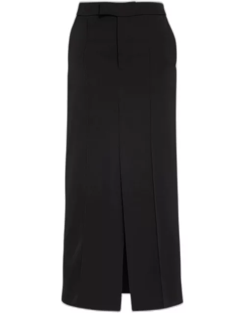 Straight Suiting Maxi Skirt