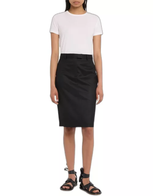 Auberie Wool Midi Skirt
