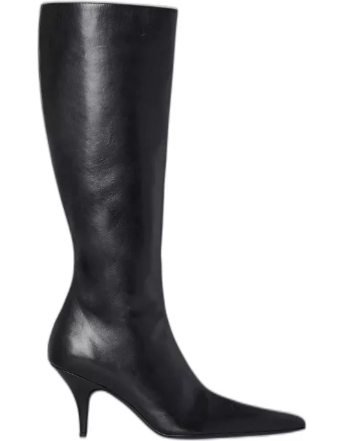 Sling Leather Stiletto Mid Boot