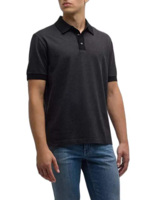 Men's Two-Tone Polo Shirt