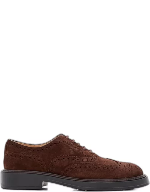 Tod's Suede Lace-up Shoes Brown