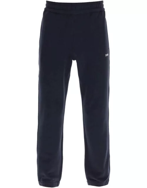 ZEGNA joggers with rubberized logo