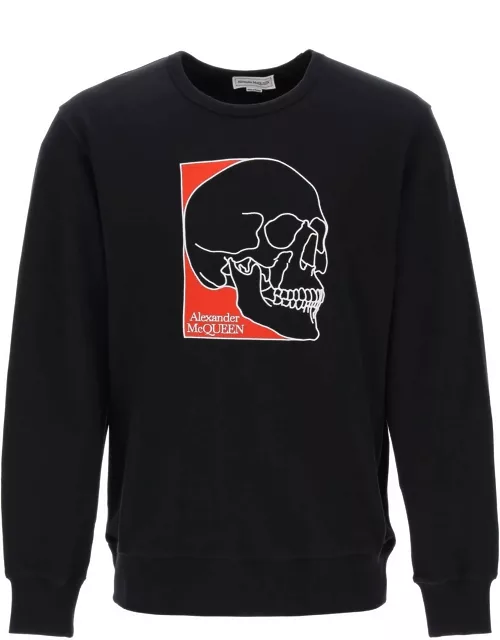 ALEXANDER MCQUEEN crew-neck sweatshirt with skull embroidery