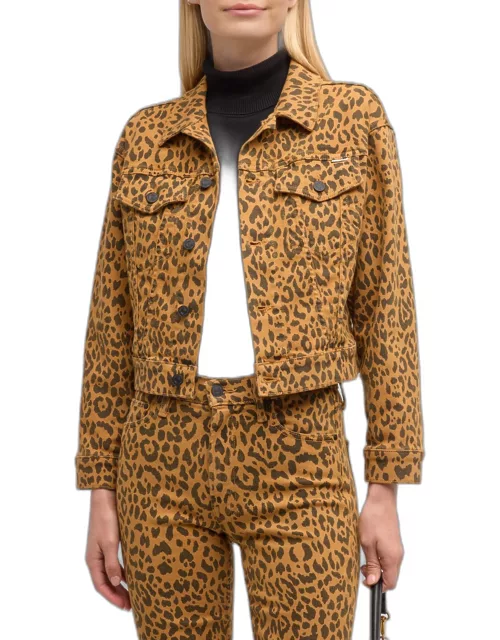 The Big Shorty Cheetah Denim Jacket