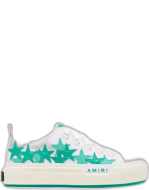 Bicolor Stars Low-Top Court Sneaker