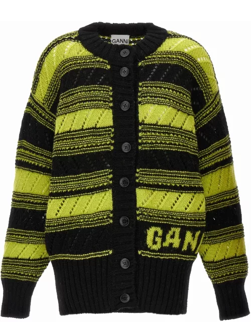 Ganni Logo Cardigan