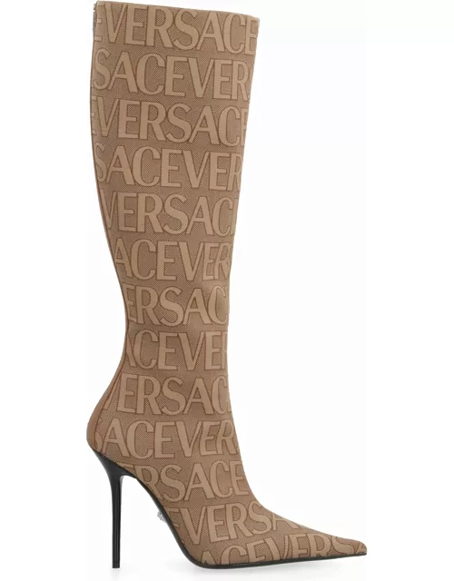 Versace Fabric Knee Boot