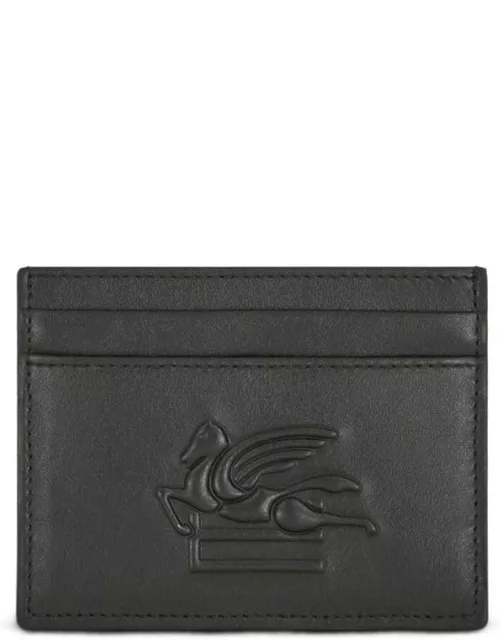 Etro Black Calf Leather Cardholder