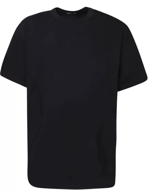 Comme Des Garçons Homme Plus Asymmetrical Lines Black T-shirt