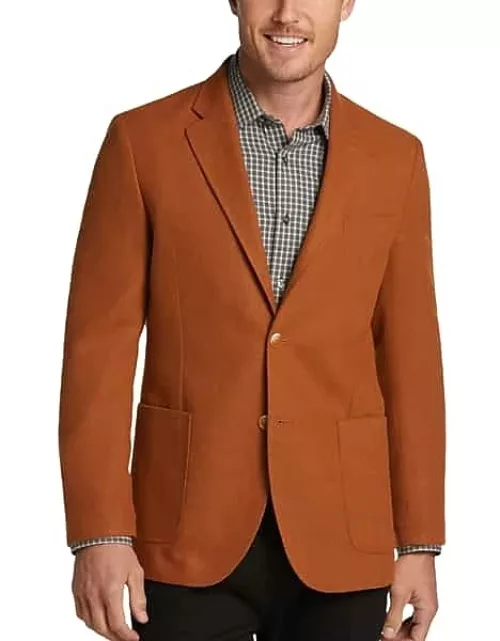 Nautica Men's Modern Fit Tweed Sport Coat Orange