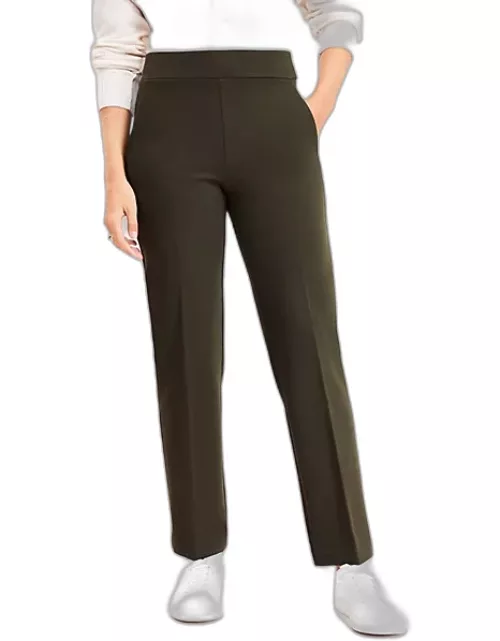 Tall Pull On Straight Pants in Ponte