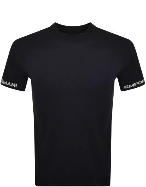 Emporio Armani Knit T Shirt Navy