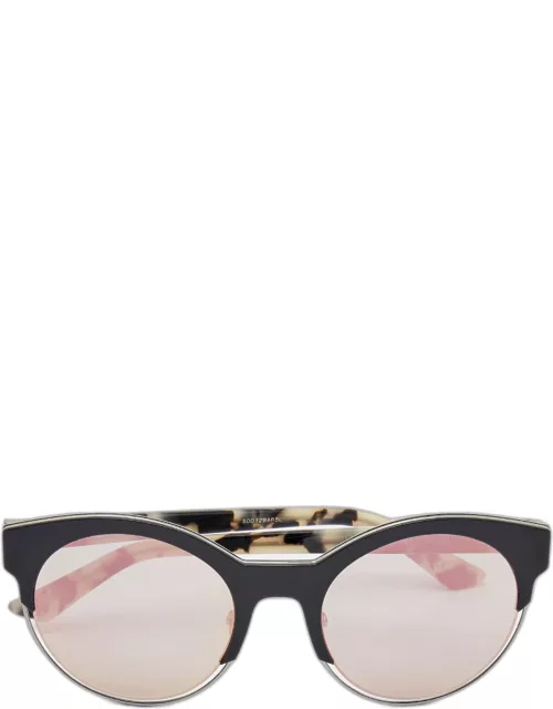 Dior Black/Beige Diorsideral1 Round Sunglasse