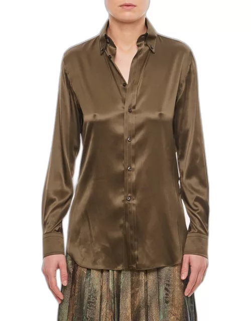 Ralph Lauren Cameron Buttoned Silk Shirt