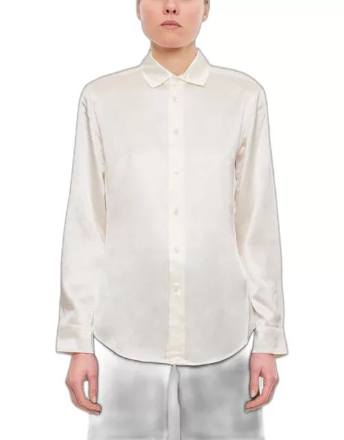 Polo Ralph Lauren Long Sleeve Button Front Silk Shirt