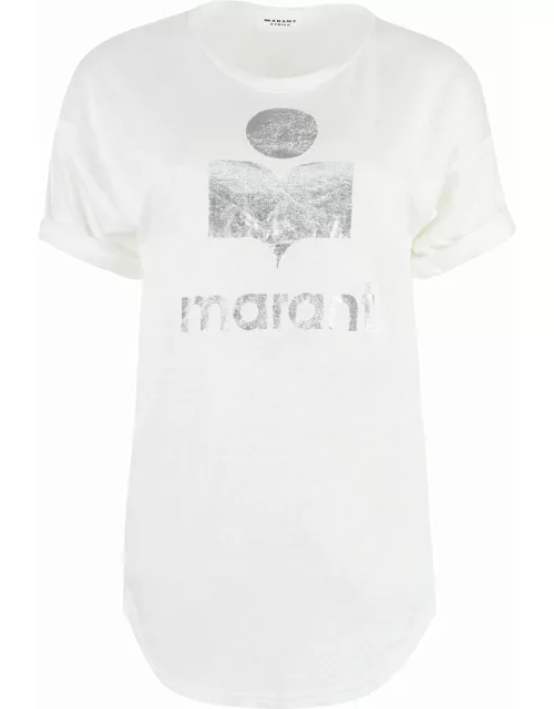 Marant Étoile Koldi Logo Print Linen T-shirt