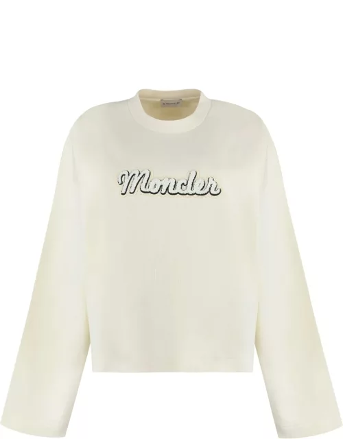 Moncler Logo Detail Cotton Sweatshirt