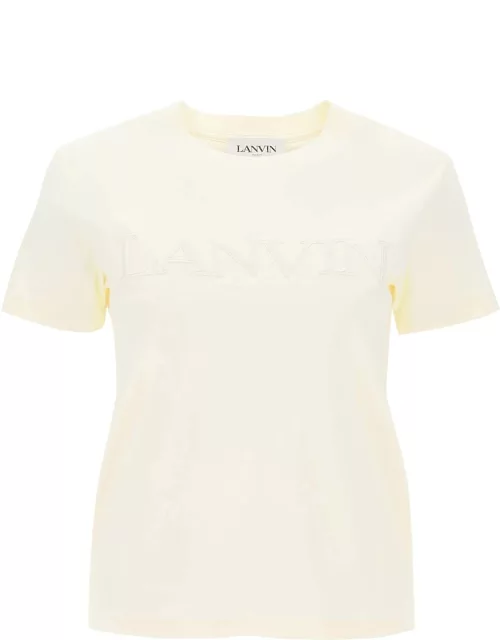 Lanvin Logo Embroidered T-shirt
