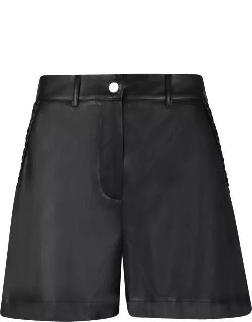 Liu-Jo Faux-leather Black Shorts By Liu Jo