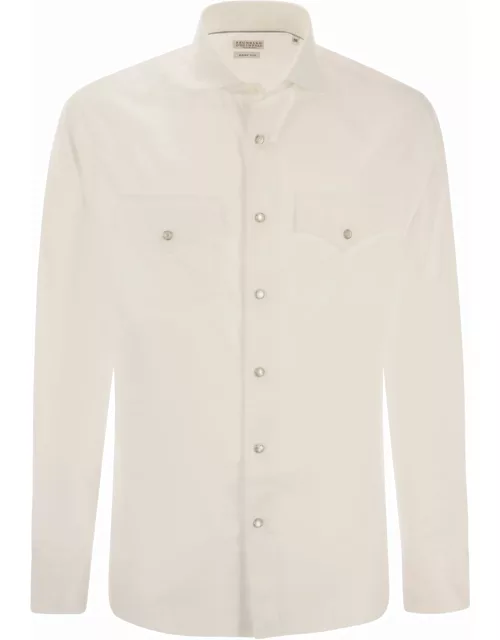 Brunello Cucinelli Easy Fit Cotton Button-down Shirt