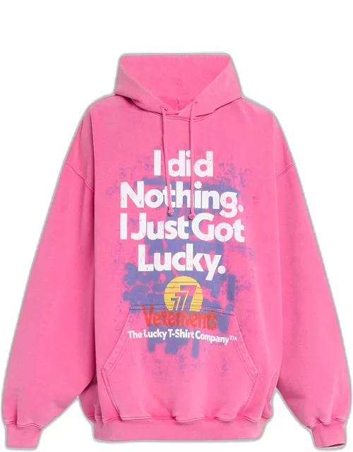 Men's I Got Lucky Washed Terry Hoodie