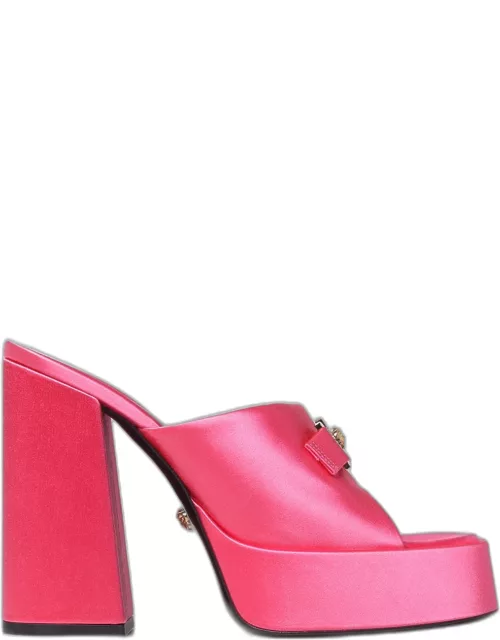 Heeled Sandals VERSACE Woman colour Pink