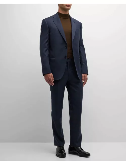 Men's Windowpane Wool Suit