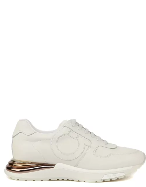 Ferragamo Brooklyn White Leather Sneaker