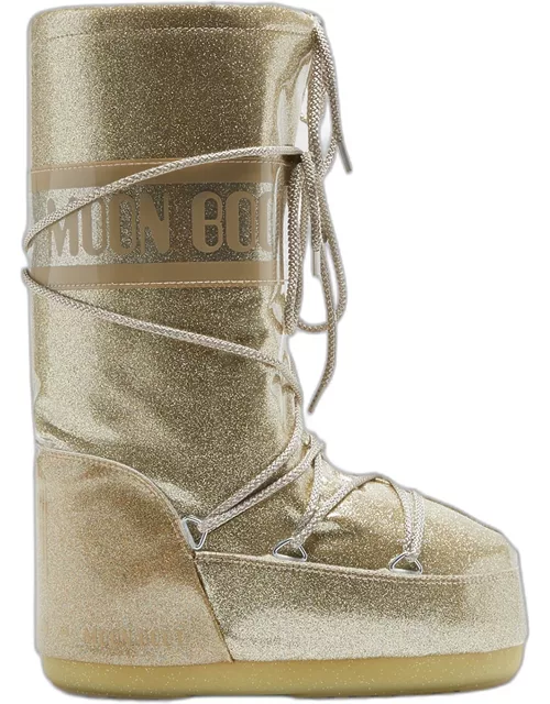 Icon Glitter Lace-Up Tall Snow Boot