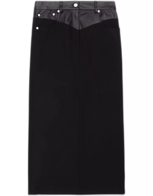 Combo Garter Midi Skirt