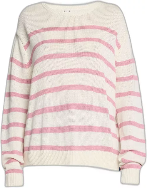The Finn Striped Cotton Knit Sweater