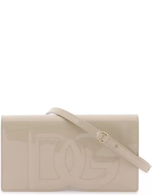 Dolce & Gabbana Mini dg Logo Bag In Patent Leather
