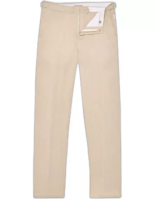 Griffon Linen - 007 Taupe Tailored Fit Linen Trouser