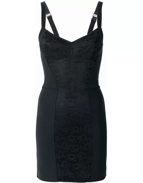 Short dress with black corset