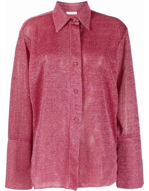 Lumière pink lurex shirt