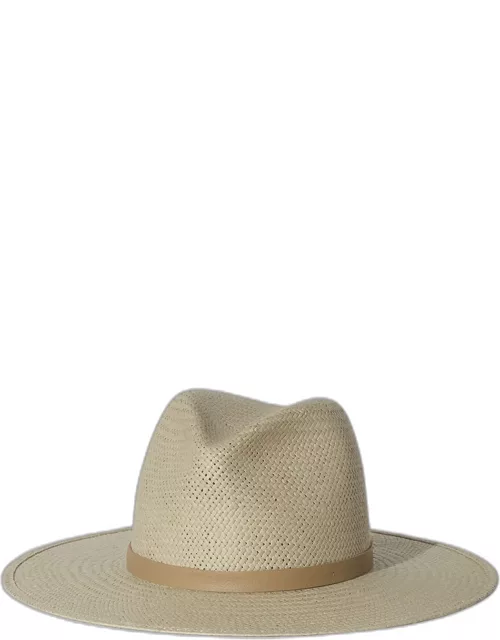 Simone Packable Straw Fedora Hat