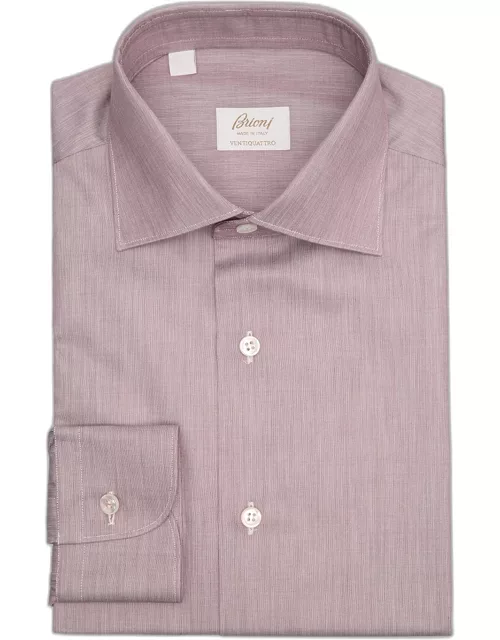 Men's Bordeaux Chambray Dress Shirt