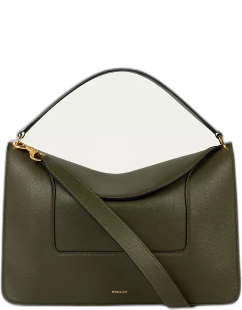 Penelope Grained Leather Shoulder Bag