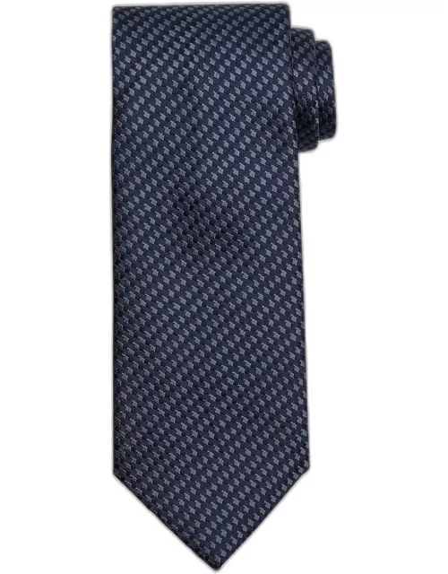 Men's Staggered Boxes Silk Tie