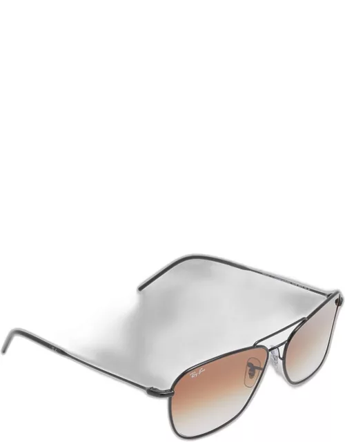 Men's Caravan Reverse Metal Square Sunglasse