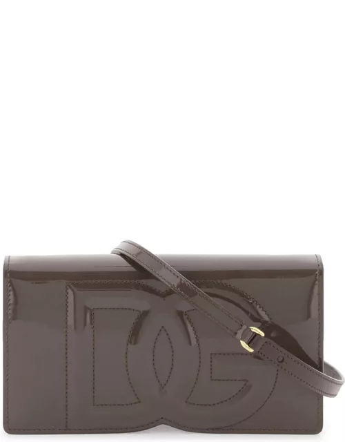 Dolce & Gabbana Mini dg Logo Bag In Patent Leather