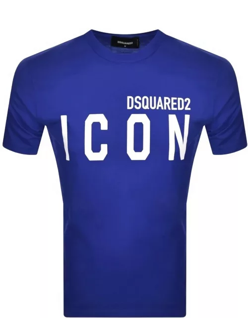 DSQUARED2 Icon Short Sleeved T Shirt Blue