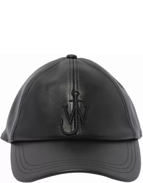 J.W. Anderson Logo Leather Baseball Cap