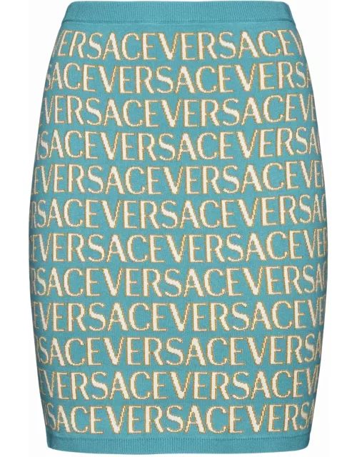 Versace Knitted Mini Skirt