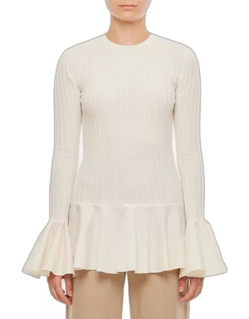 JW Anderson Underpinning Wool Top White