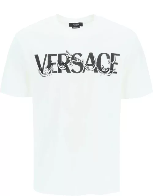 VERSACE cotton logo t-shirt